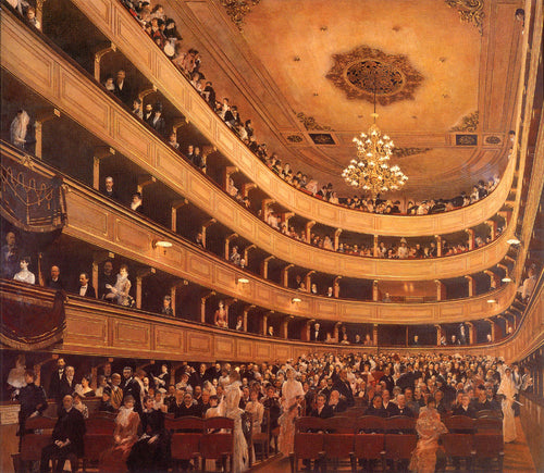 The Old Burgtheater (Gustav Klimt) - Reprodução com Qualidade Museu