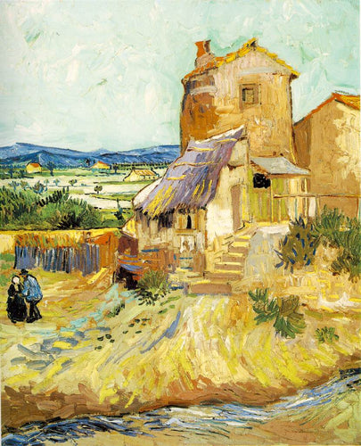 O velho moinho (Vincent Van Gogh) - Reprodução com Qualidade Museu