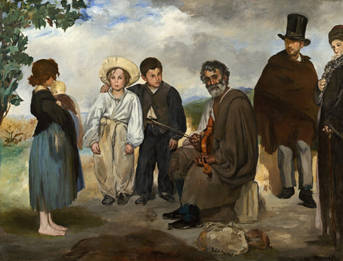 O velho músico (Edouard Manet) - Reprodução com Qualidade Museu