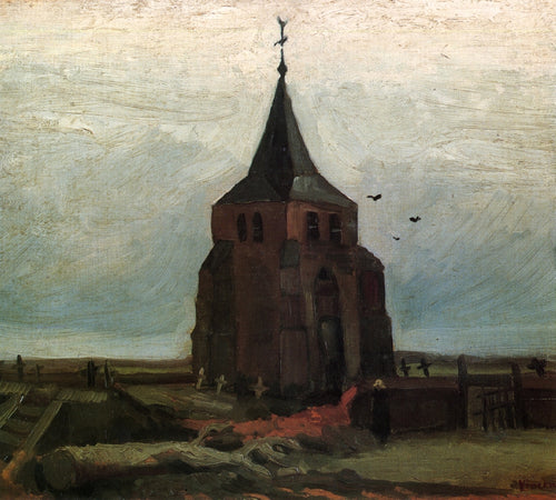 A velha torre (Vincent Van Gogh) - Reprodução com Qualidade Museu