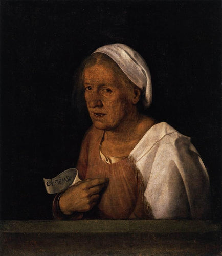 A idosa (Giorgione) - Reprodução com Qualidade Museu
