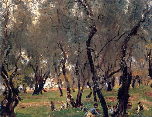 The Olive Grove (John Singer Sargent) - Reprodução com Qualidade Museu