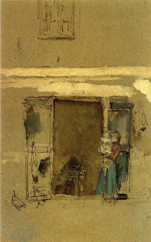 A porta aberta (James Abbott McNeill Whistler) - Reprodução com Qualidade Museu