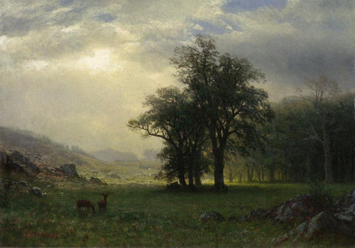 The Open Glen (Albert Bierstadt) - Reprodução com Qualidade Museu