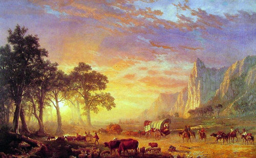 The Oregon Trail (Albert Bierstadt) - Reprodução com Qualidade Museu