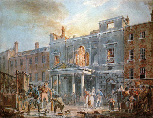 O Panteão, A Manhã Após o Incêndio (Joseph Mallord William Turner) - Reprodução com Qualidade Museu