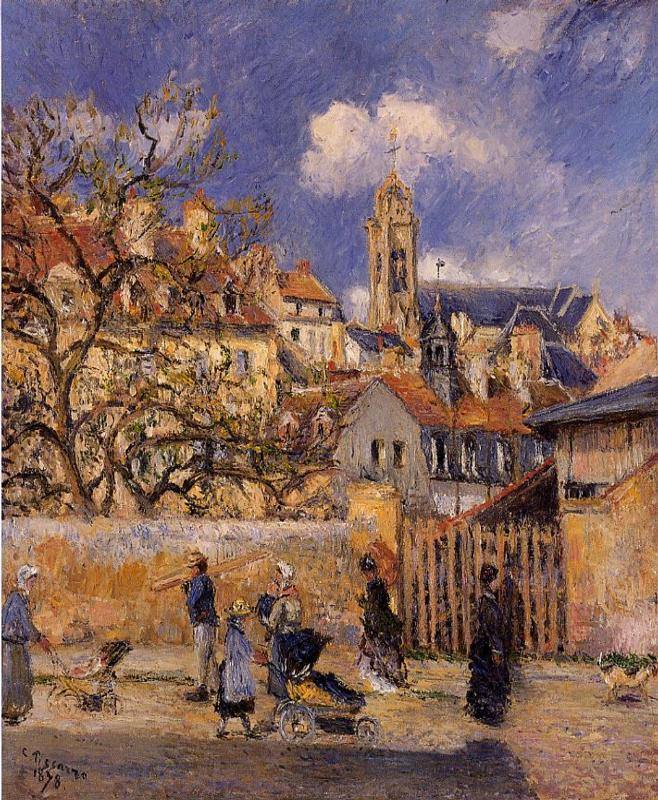 The Park In Charrettes, Pontoise (Camille Pissarro) - Reprodução com Qualidade Museu