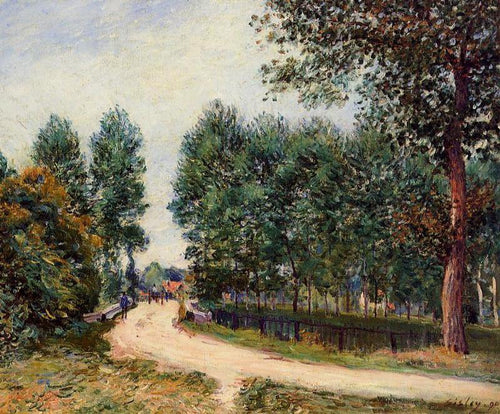 O Caminho de São Mamede, Manhã (Alfred Sisley) - Reprodução com Qualidade Museu