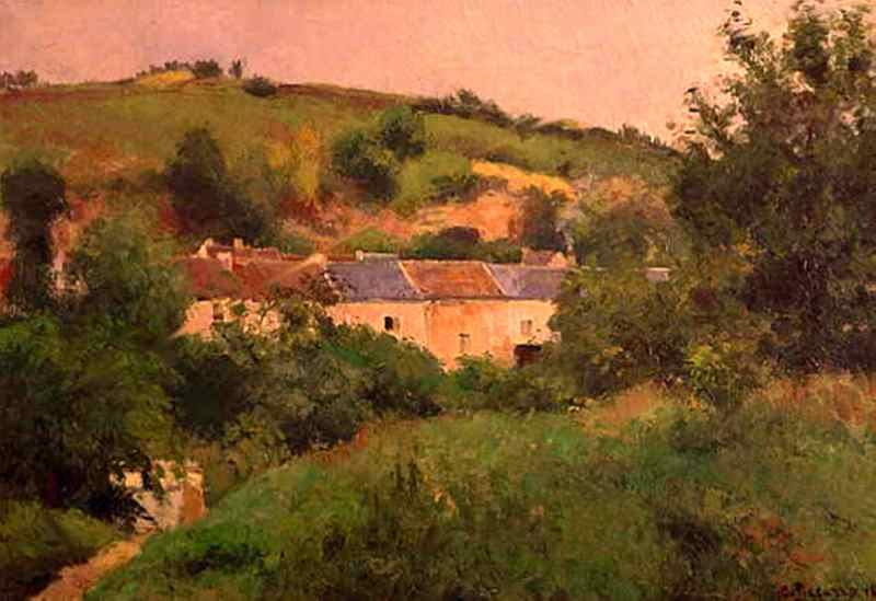 O Caminho da Aldeia (Camille Pissarro) - Reprodução com Qualidade Museu