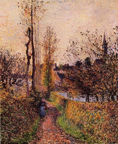 The Path Of Basincourt (Camille Pissarro) - Reprodução com Qualidade Museu