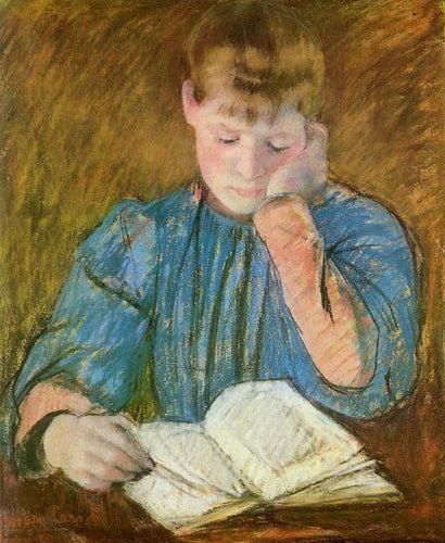 O Leitor Pensativo (Mary Cassatt) - Reprodução com Qualidade Museu