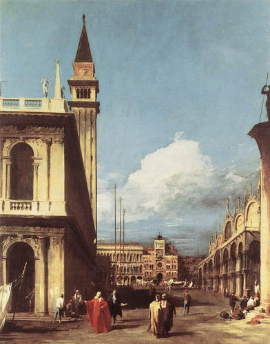 A Piazzetta olhando em direção à Torre do Relógio - Replicarte
