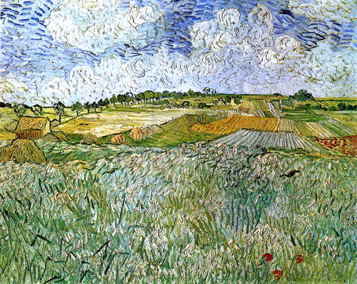 The Plain At Auvers (Vincent Van Gogh) - Reprodução com Qualidade Museu