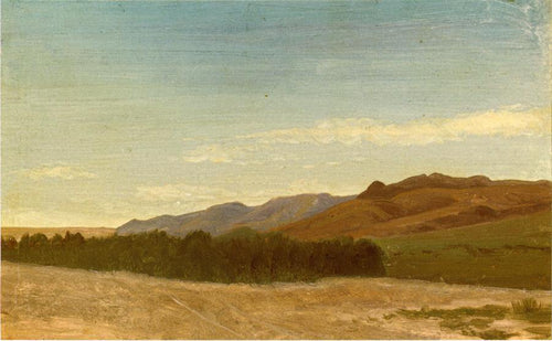 As planícies perto do forte Laramie (Albert Bierstadt) - Reprodução com Qualidade Museu