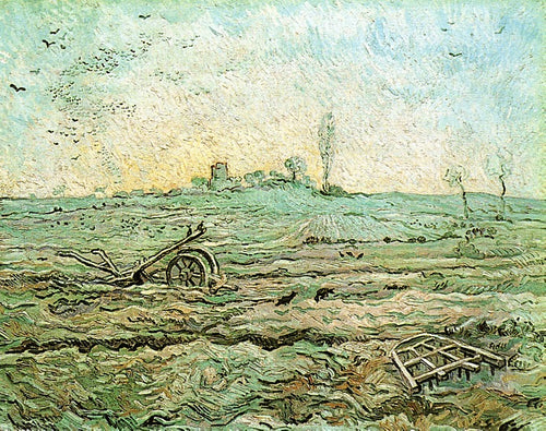 O arado e a grade (Vincent Van Gogh) - Reprodução com Qualidade Museu