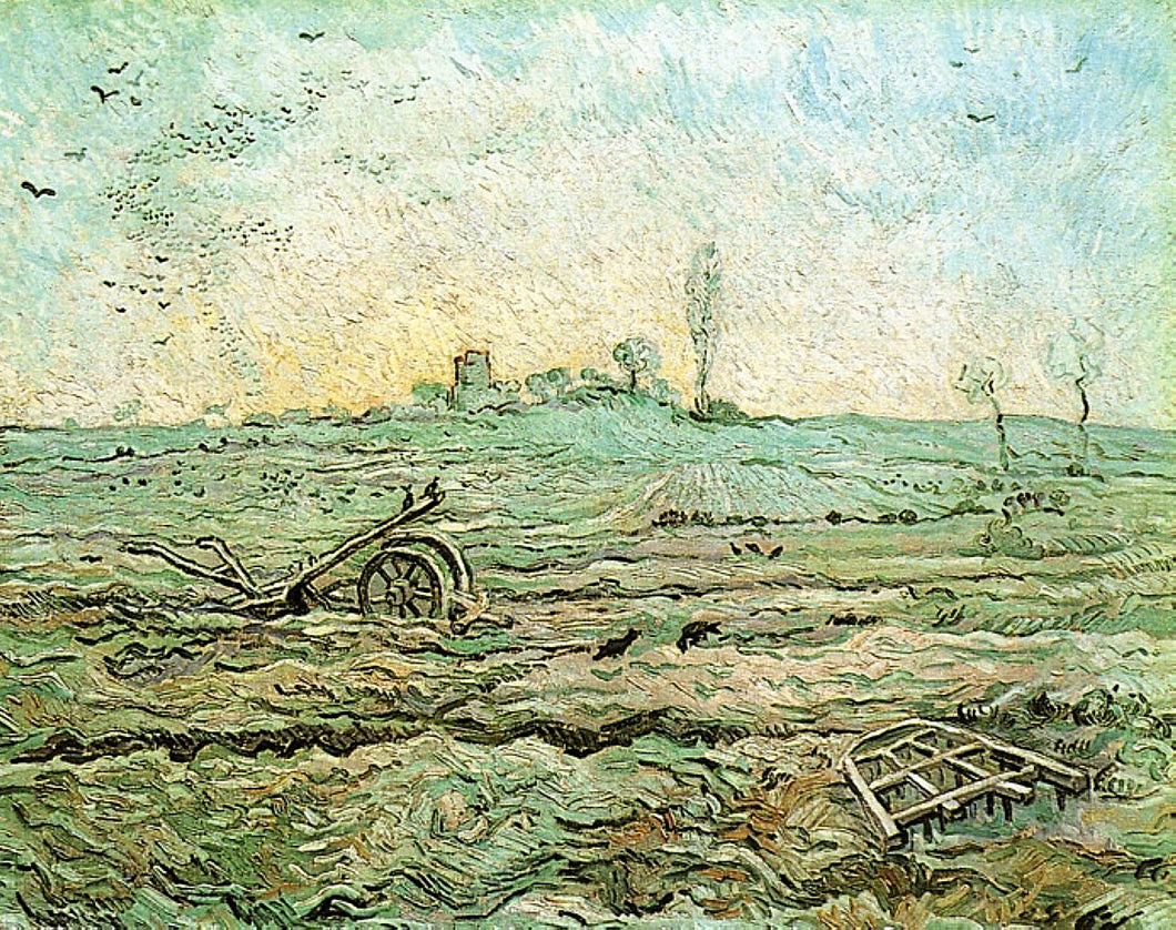 O arado e a grade - Vincent Van Gogh