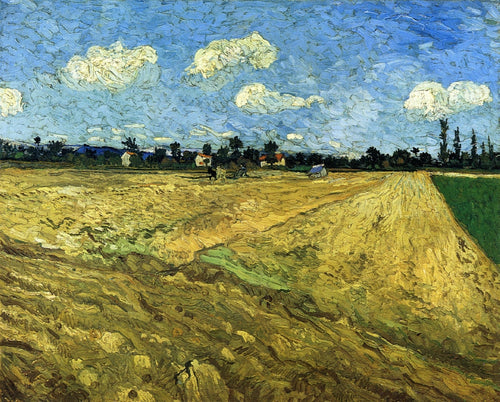 O campo arado (Vincent Van Gogh) - Reprodução com Qualidade Museu