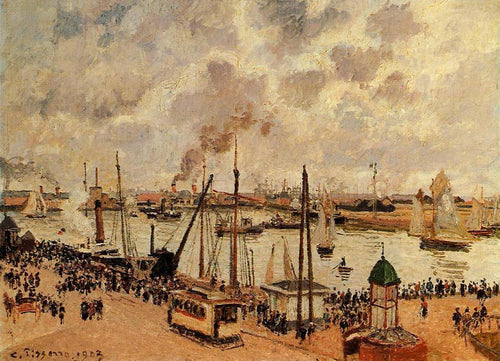 O porto de Le Havre (Camille Pissarro) - Reprodução com Qualidade Museu