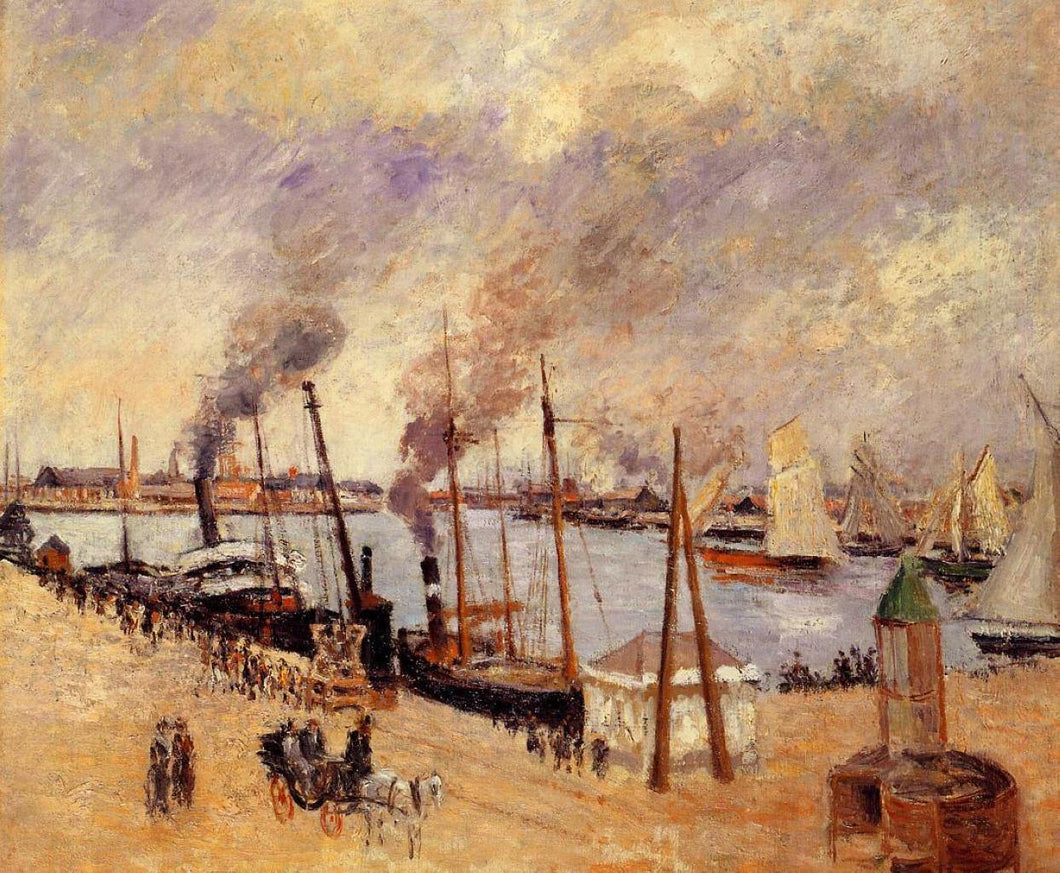 O porto de Le Havre 2 (Camille Pissarro) - Reprodução com Qualidade Museu