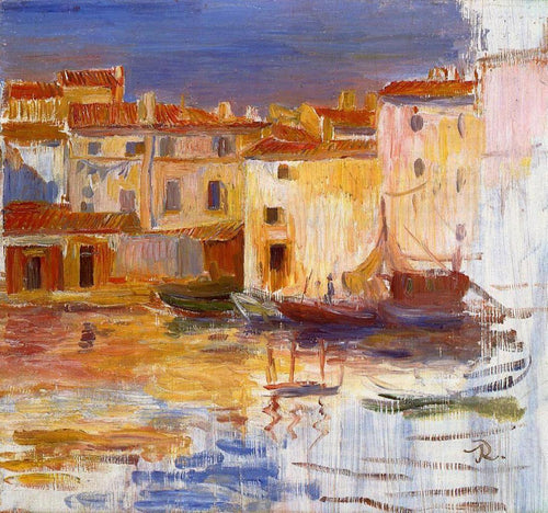 O porto de martigues (Pierre-Auguste Renoir) - Reprodução com Qualidade Museu