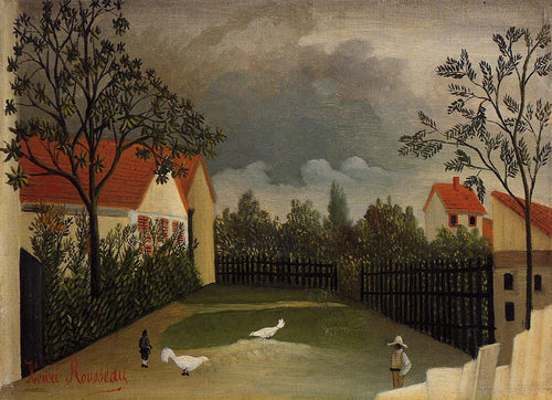 The Poultry Yard (Henri Rousseau) - Reprodução com Qualidade Museu