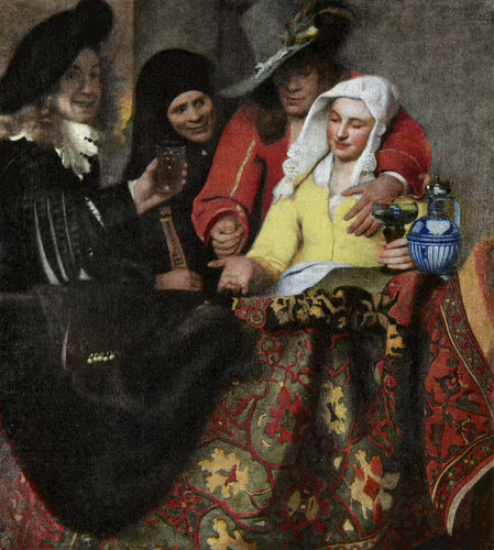 The Procuress (Johannes Vermeer) - Reprodução com Qualidade Museu