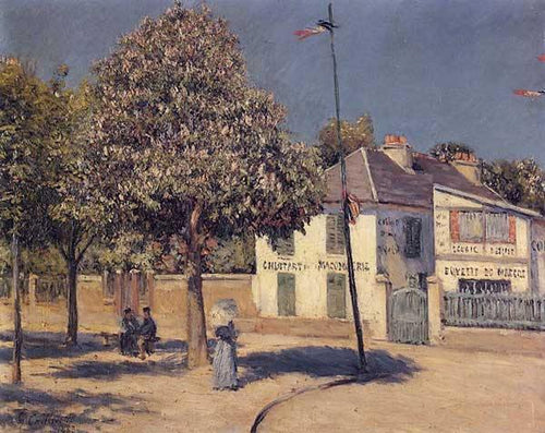 The Promenade At Argenteuil (Gustave Caillebotte) - Reprodução com Qualidade Museu