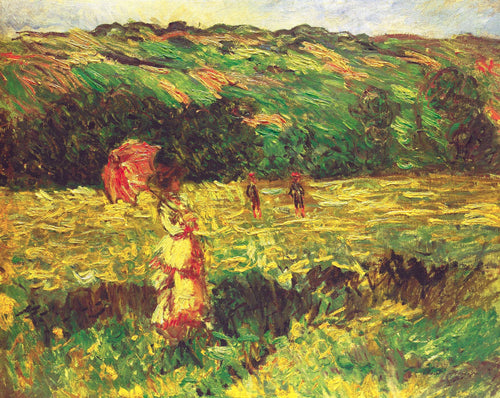 The Promenade Near Limetz (Claude Monet) - Reprodução com Qualidade Museu