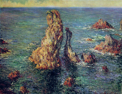 As pirâmides de Port Coton (Claude Monet) - Reprodução com Qualidade Museu