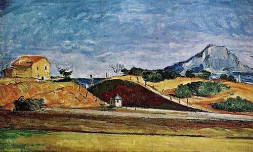 O Corte da Ferrovia (Paul Cézanne) - Reprodução com Qualidade Museu