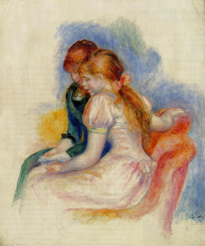 A leitura (Pierre-Auguste Renoir) - Reprodução com Qualidade Museu