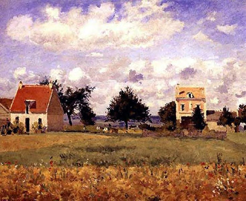 A casa vermelha (Camille Pissarro) - Reprodução com Qualidade Museu
