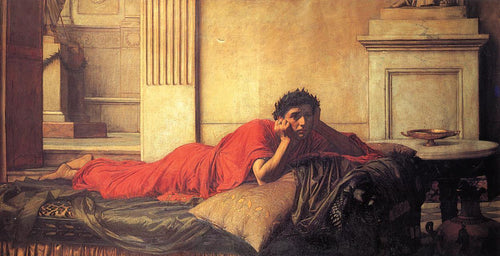 O remorso de Nero após o assassinato de sua mãe (John William Waterhouse) - Reprodução com Qualidade Museu