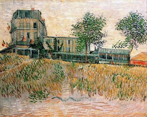 O Restaurante De La Sirene At Asnieres (Vincent Van Gogh) - Reprodução com Qualidade Museu