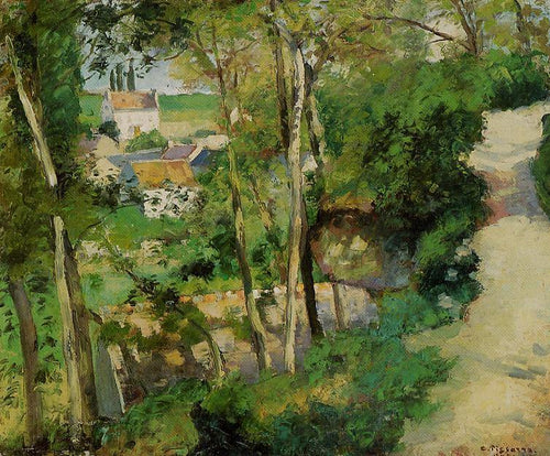 The Rising Path, Pontoise (Camille Pissarro) - Reprodução com Qualidade Museu