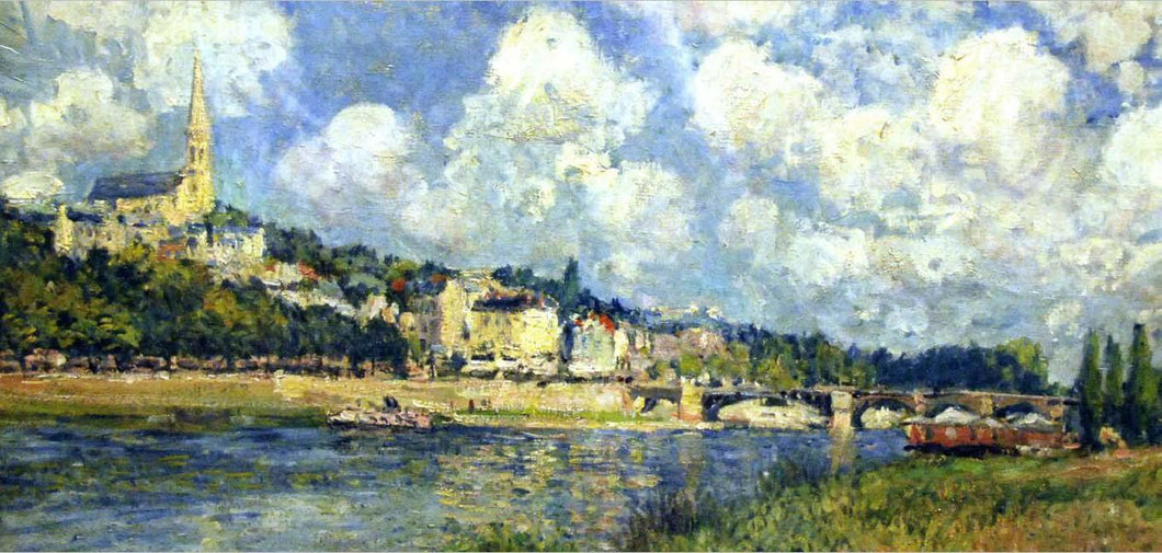 O rio em Saint Cloud (Alfred Sisley) - Reprodução com Qualidade Museu