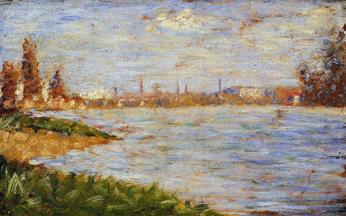 As margens do rio (Georges Seurat) - Reprodução com Qualidade Museu