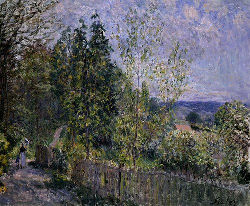 A estrada na floresta (Alfred Sisley) - Reprodução com Qualidade Museu