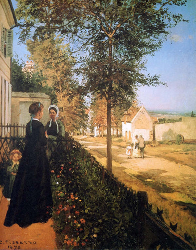 A estrada de Versalhes (Camille Pissarro) - Reprodução com Qualidade Museu
