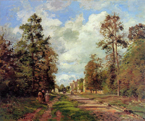 A estrada para Louveciennes na periferia da floresta (Edgar Degas) - Reprodução com Qualidade Museu