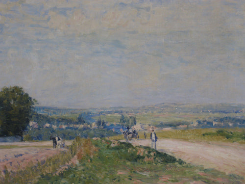 The Road To Louveciennes Montbuisson (Alfred Sisley) - Reprodução com Qualidade Museu