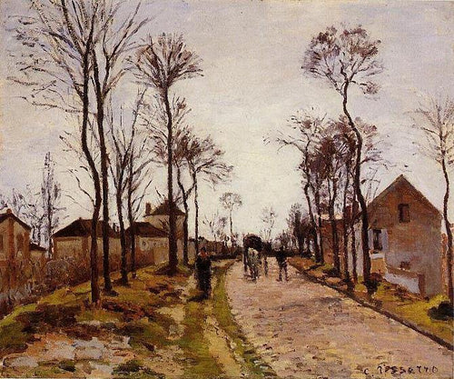 A estrada para Saint Cyr em Louveciennes (Camille Pissarro) - Reprodução com Qualidade Museu