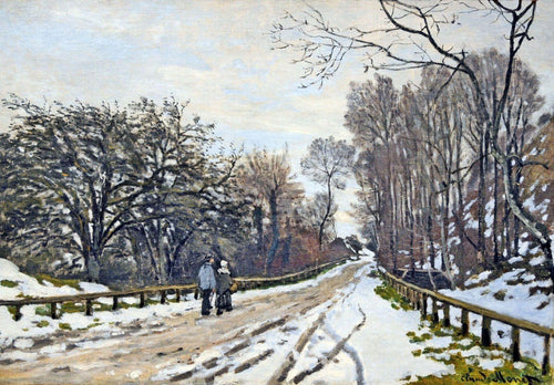 A estrada para a fazenda de Saint Simeon (Claude Monet) - Reprodução com Qualidade Museu