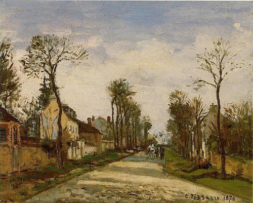 A estrada para Versalhes em Louveciennes (Edgar Degas) - Reprodução com Qualidade Museu