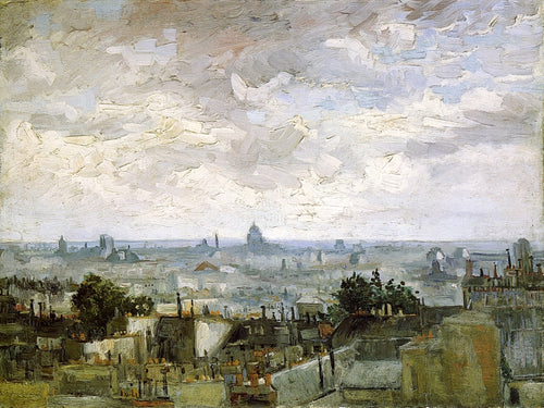 The Roofs Of Paris (Vincent Van Gogh) - Reprodução com Qualidade Museu