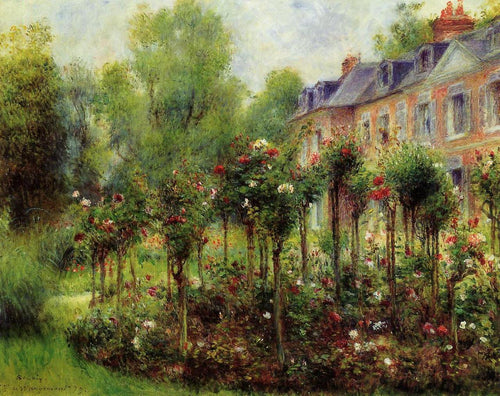 O jardim de rosas em Wargemont (Pierre-Auguste Renoir) - Reprodução com Qualidade Museu