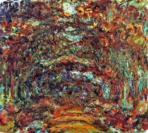 Caminho da Rosa, Giverny (Claude Monet) - Reprodução com Qualidade Museu