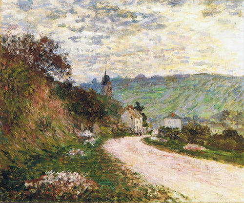 A rota em Vetheuil (Claude Monet) - Reprodução com Qualidade Museu