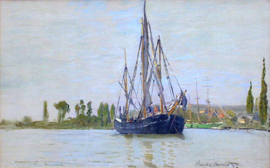 O Barco à Vela (Claude Monet) - Reprodução com Qualidade Museu