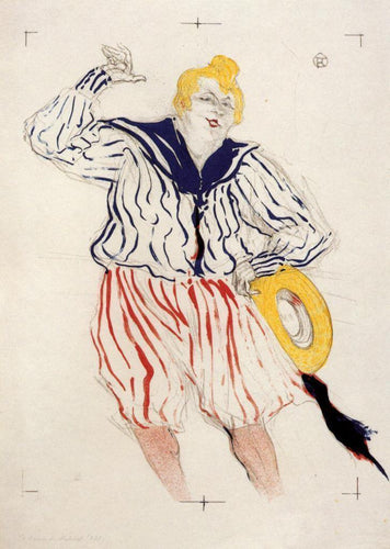 The Sailors Song, At The Star, Le Havre (Henri de Toulouse-Lautrec) - Reprodução com Qualidade Museu